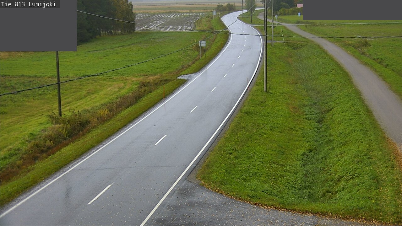 Weather Camera Image Road 813 Lumijoki, Lumijoki, Pohjois-Pohjanmaa