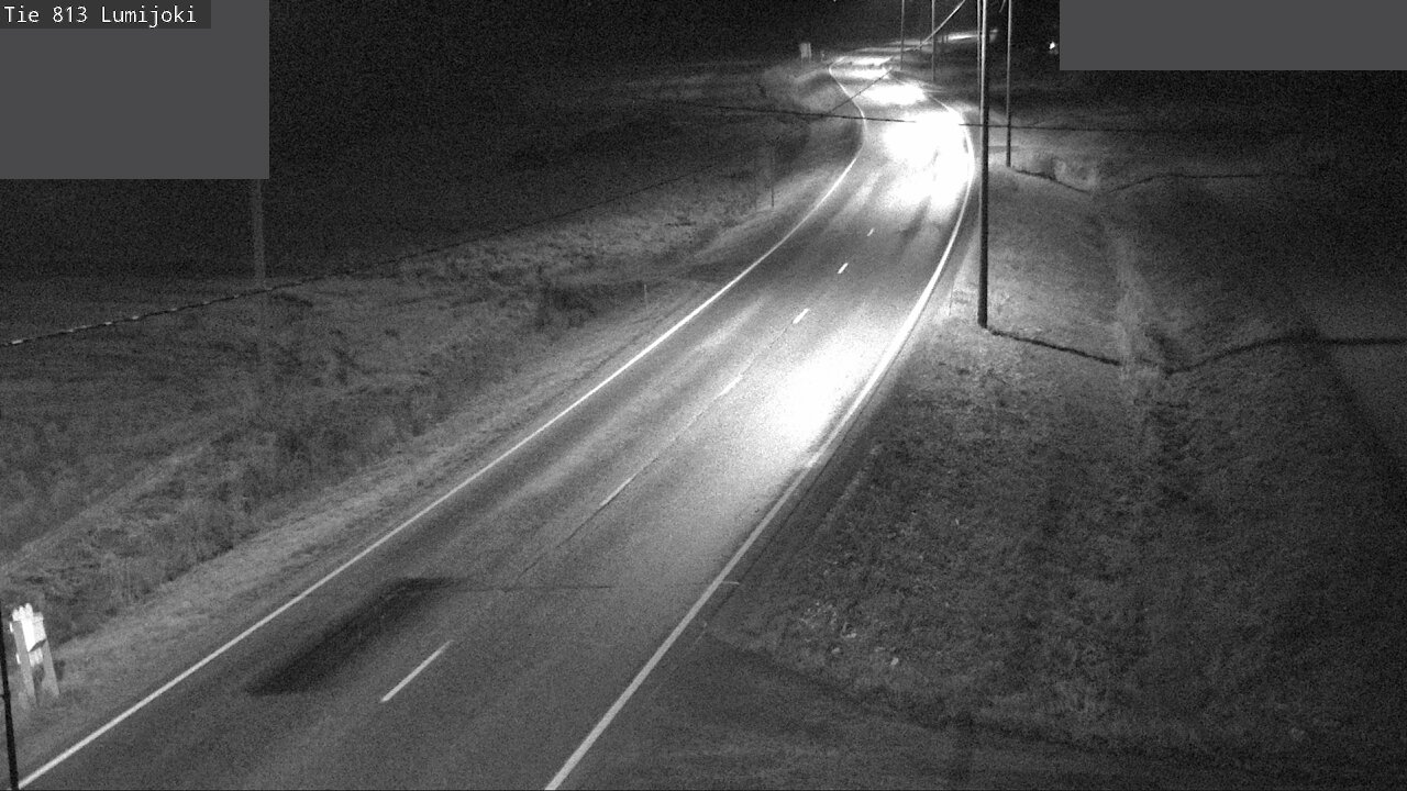 Weather Camera Image Road 813 Lumijoki, Lumijoki, Pohjois-Pohjanmaa