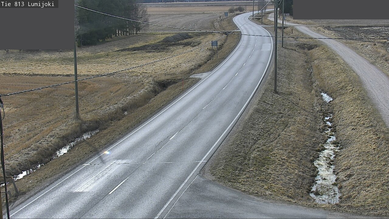 Weather Camera Image Road 813 Lumijoki, Lumijoki, Pohjois-Pohjanmaa