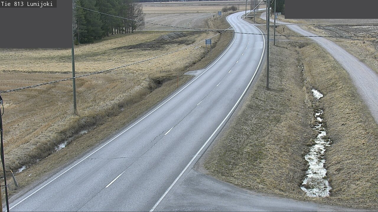 Weather Camera Image Road 813 Lumijoki, Lumijoki, Pohjois-Pohjanmaa