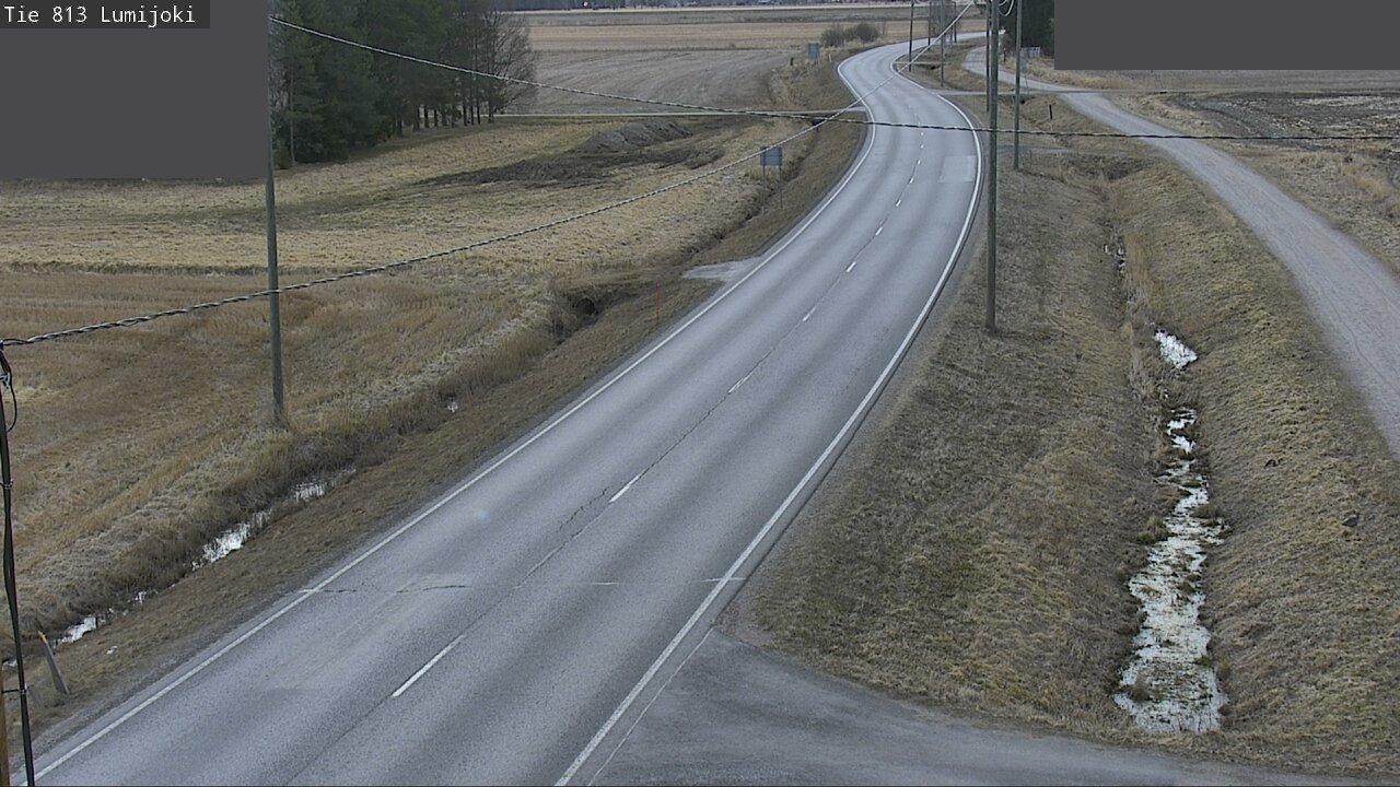Weather Camera Image Road 813 Lumijoki, Lumijoki, Pohjois-Pohjanmaa