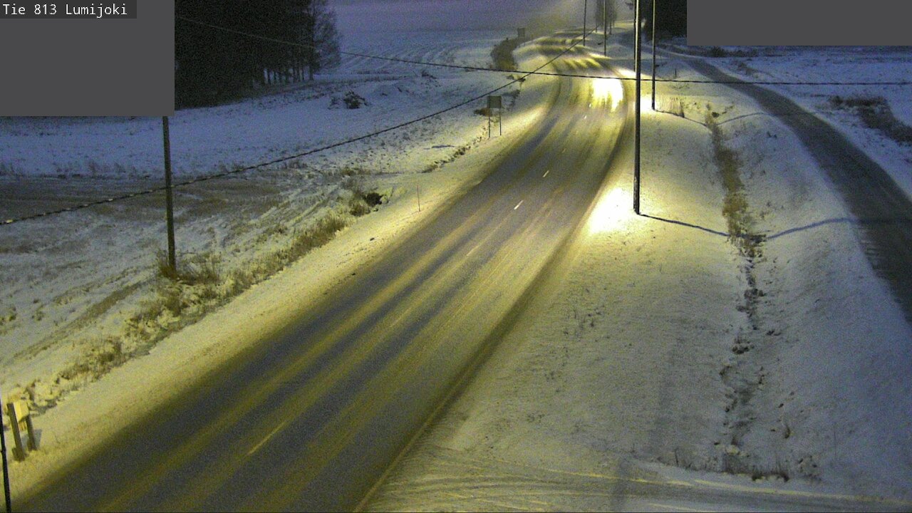 Weather Camera Image Väg 813 Lumijoki, Lumijoki, Pohjois-Pohjanmaa