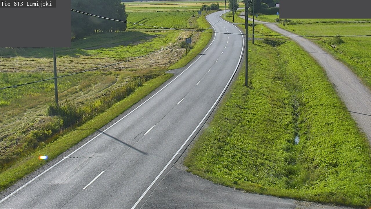 Weather Camera Image Road 813 Lumijoki, Lumijoki, Pohjois-Pohjanmaa