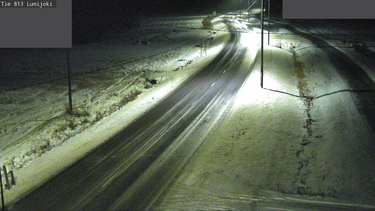 Weather Camera Image Väg 813 Lumijoki, Lumijoki, Pohjois-Pohjanmaa