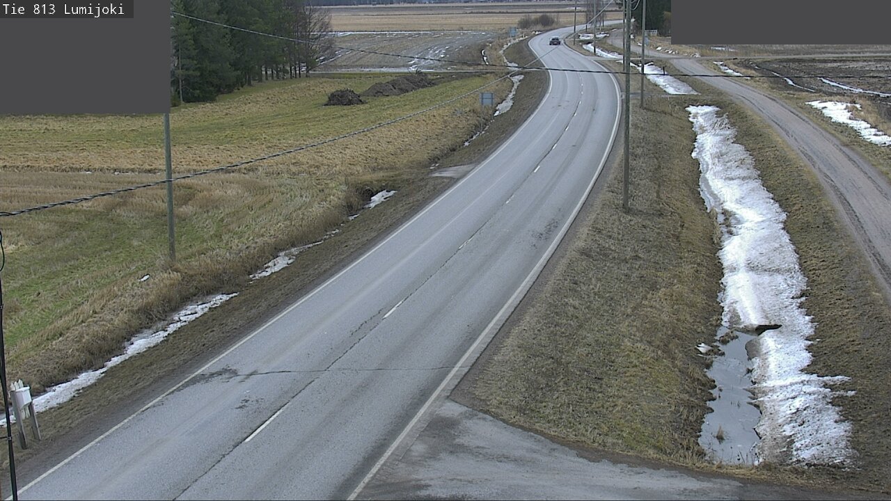 Weather Camera Image Road 813 Lumijoki, Lumijoki, Pohjois-Pohjanmaa