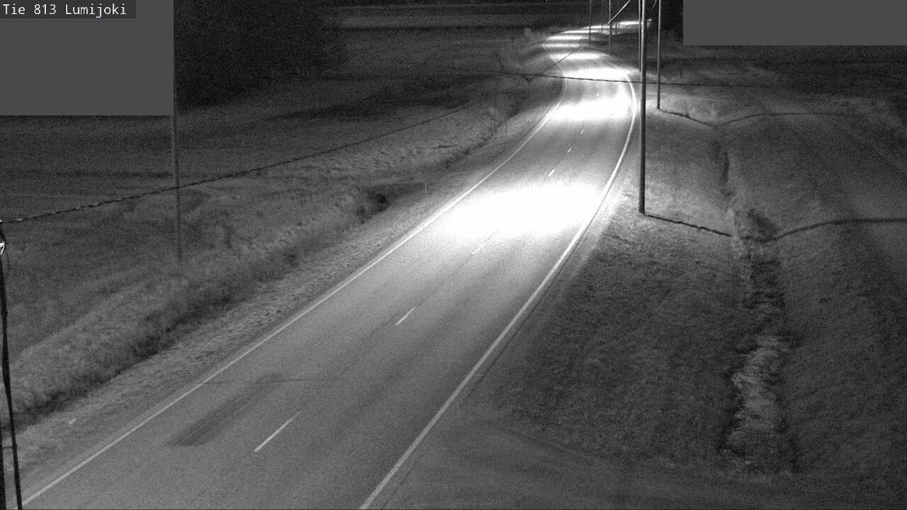 Weather Camera Image Road 813 Lumijoki, Lumijoki, Pohjois-Pohjanmaa