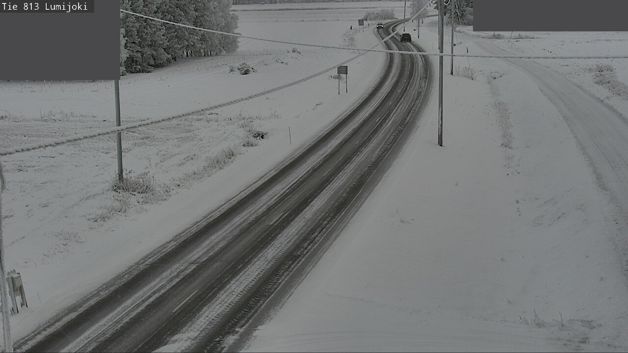 Weather Camera Image Road 813 Lumijoki, Lumijoki, Pohjois-Pohjanmaa