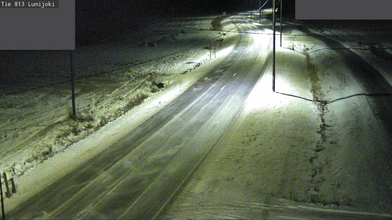 Weather Camera Image Väg 813 Lumijoki, Lumijoki, Pohjois-Pohjanmaa