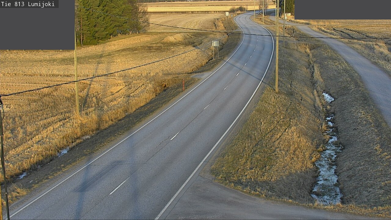 Weather Camera Image Road 813 Lumijoki, Lumijoki, Pohjois-Pohjanmaa