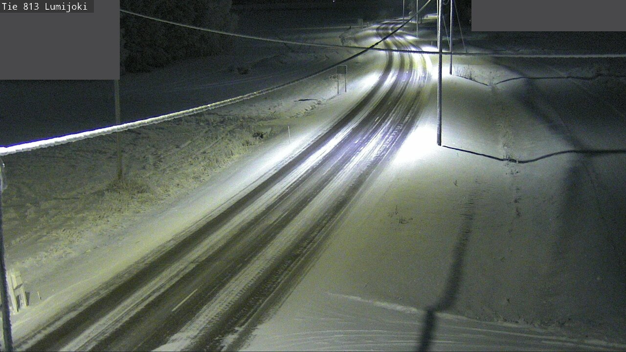 Weather Camera Image Road 813 Lumijoki, Lumijoki, Pohjois-Pohjanmaa