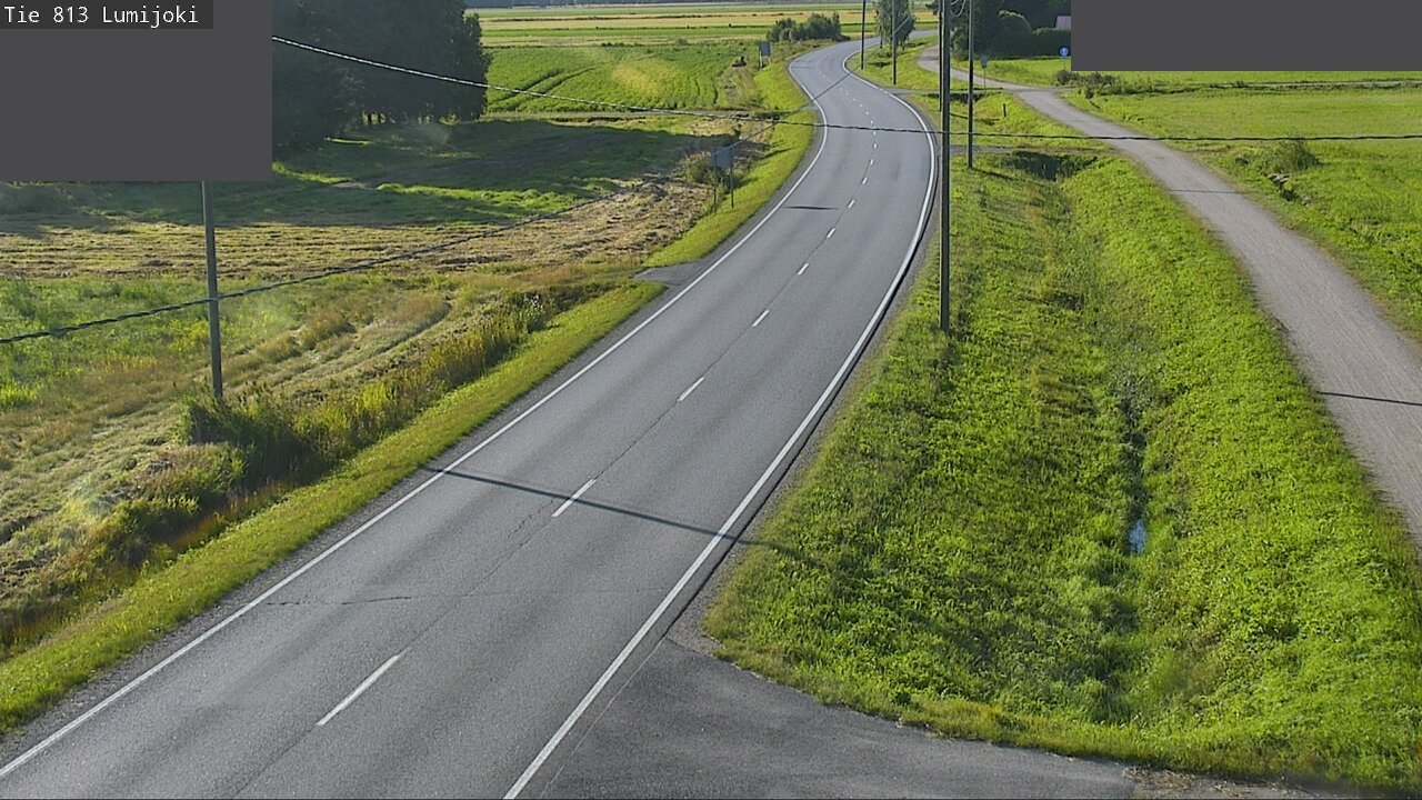 Weather Camera Image Road 813 Lumijoki, Lumijoki, Pohjois-Pohjanmaa