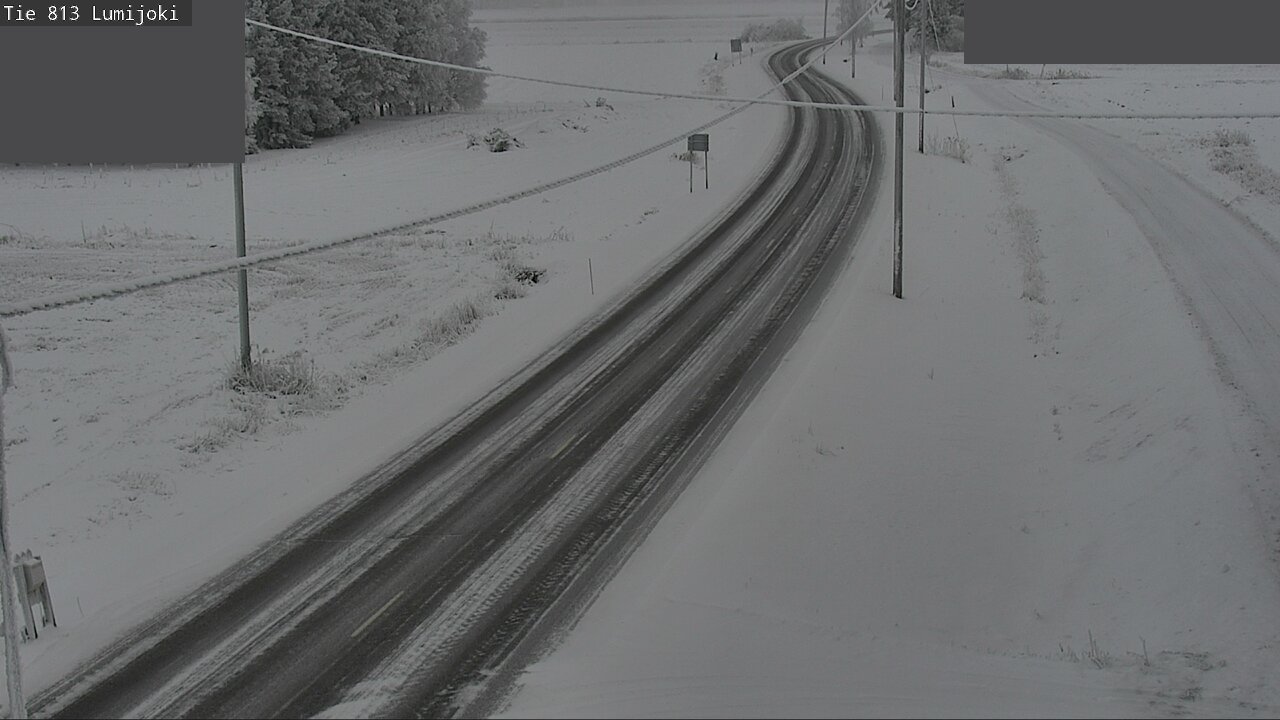 Weather Camera Image Road 813 Lumijoki, Lumijoki, Pohjois-Pohjanmaa