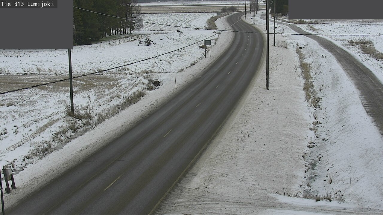 Weather Camera Image Väg 813 Lumijoki, Lumijoki, Pohjois-Pohjanmaa