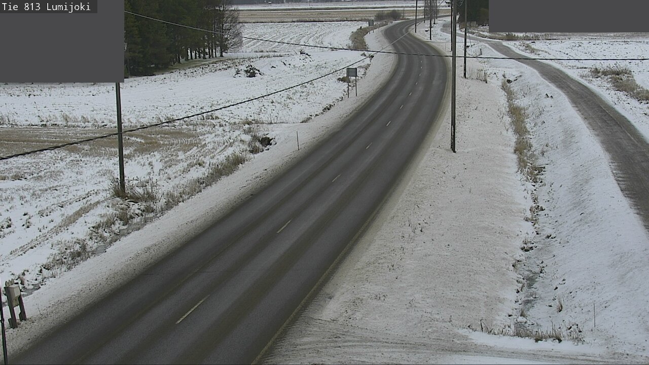 Weather Camera Image Väg 813 Lumijoki, Lumijoki, Pohjois-Pohjanmaa