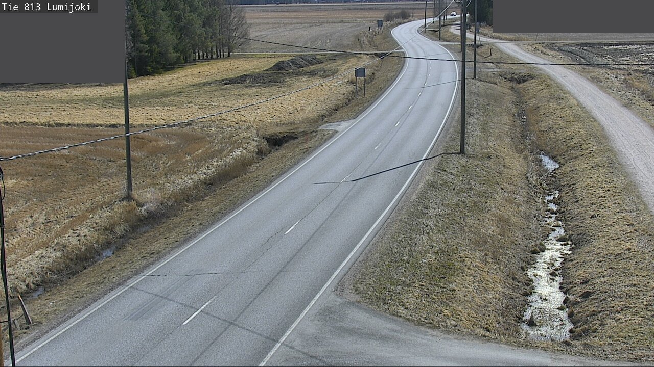 Weather Camera Image Road 813 Lumijoki, Lumijoki, Pohjois-Pohjanmaa