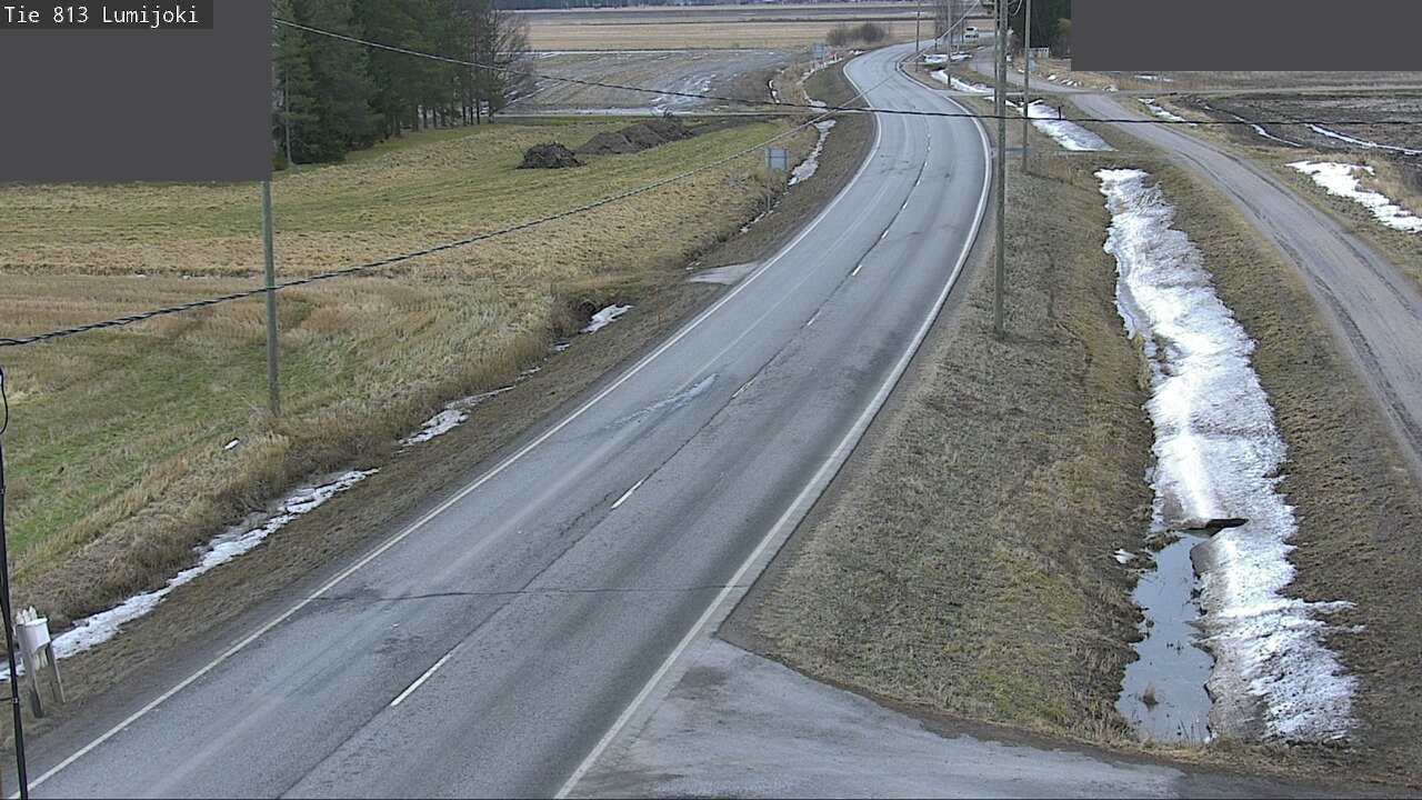Weather Camera Image Road 813 Lumijoki, Lumijoki, Pohjois-Pohjanmaa