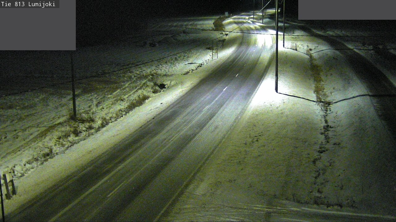 Weather Camera Image Väg 813 Lumijoki, Lumijoki, Pohjois-Pohjanmaa