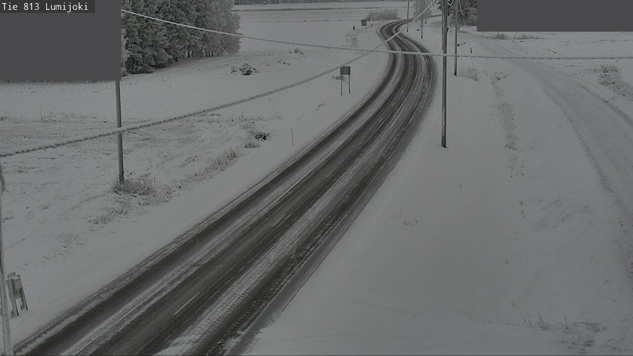 Weather Camera Image Road 813 Lumijoki, Lumijoki, Pohjois-Pohjanmaa
