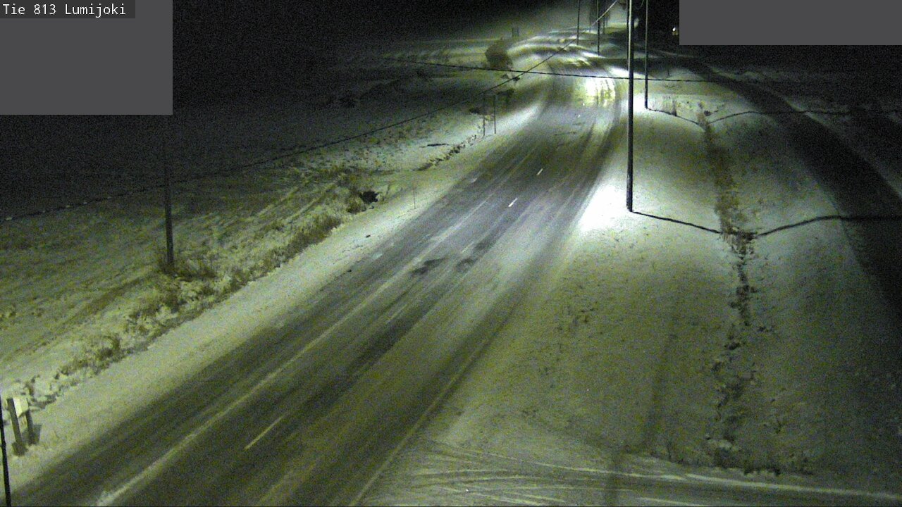 Weather Camera Image Väg 813 Lumijoki, Lumijoki, Pohjois-Pohjanmaa