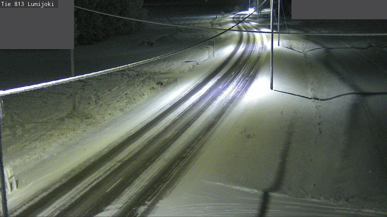 Weather Camera Image Road 813 Lumijoki, Lumijoki, Pohjois-Pohjanmaa