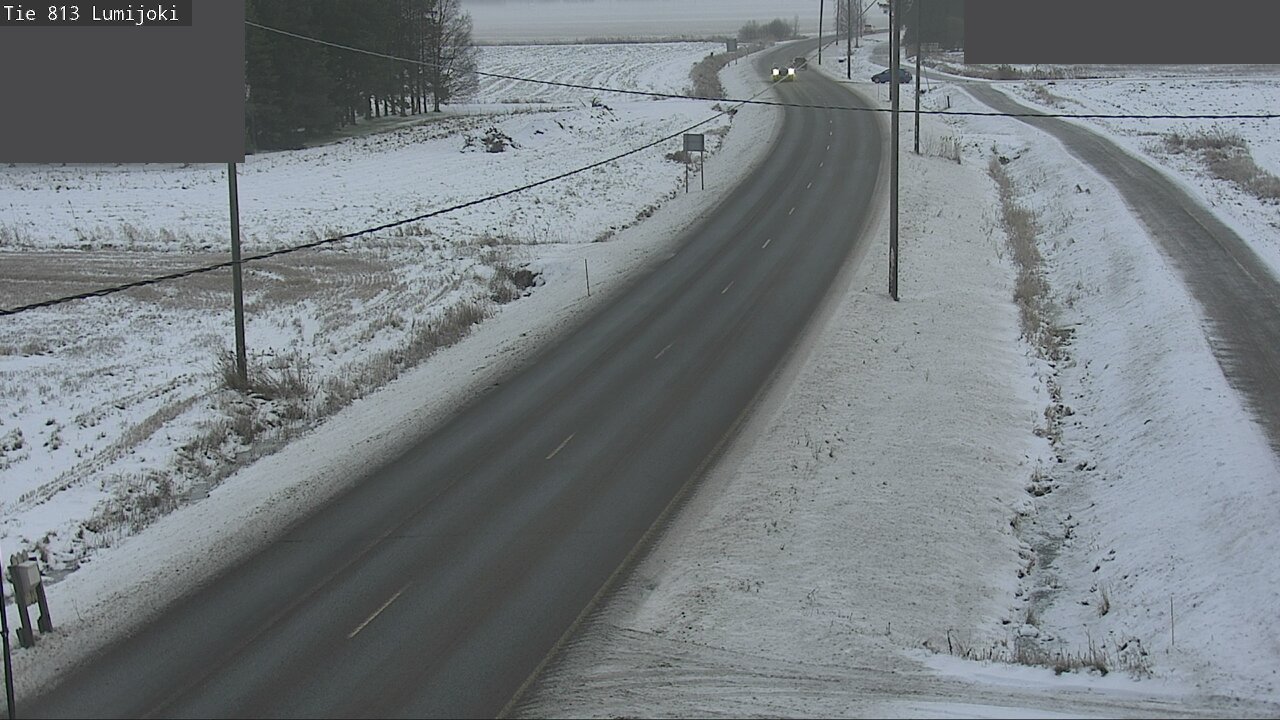 Weather Camera Image Väg 813 Lumijoki, Lumijoki, Pohjois-Pohjanmaa