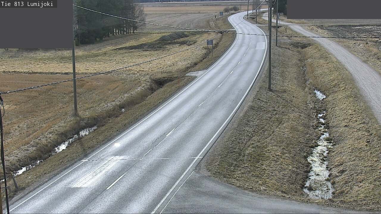 Weather Camera Image Road 813 Lumijoki, Lumijoki, Pohjois-Pohjanmaa