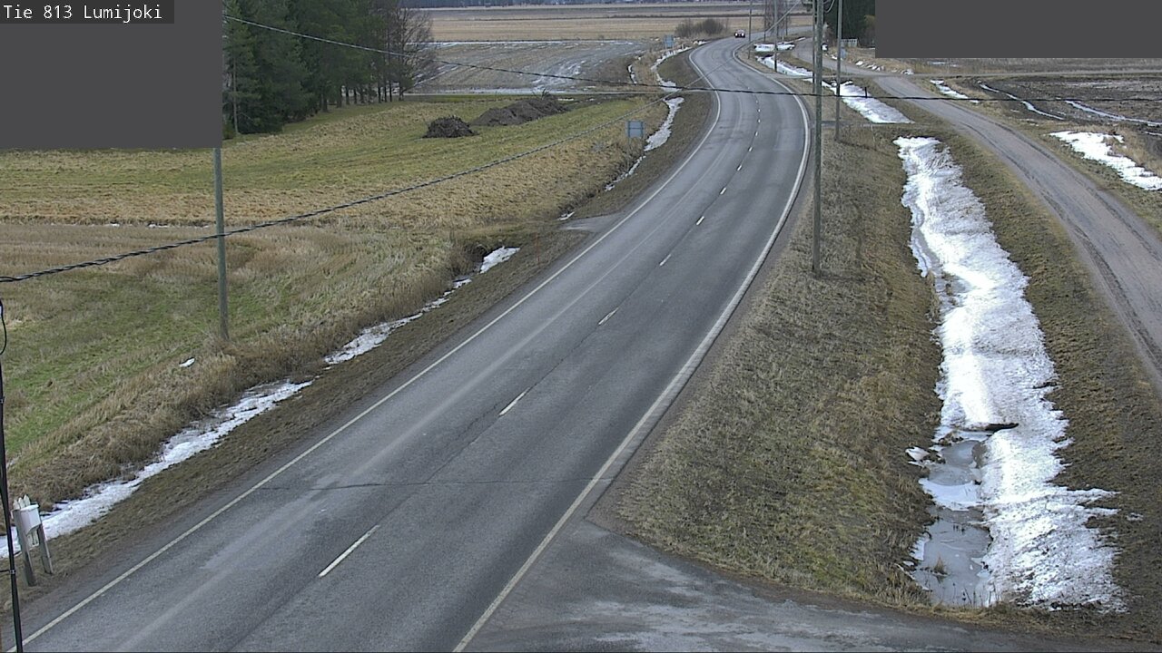 Weather Camera Image Road 813 Lumijoki, Lumijoki, Pohjois-Pohjanmaa