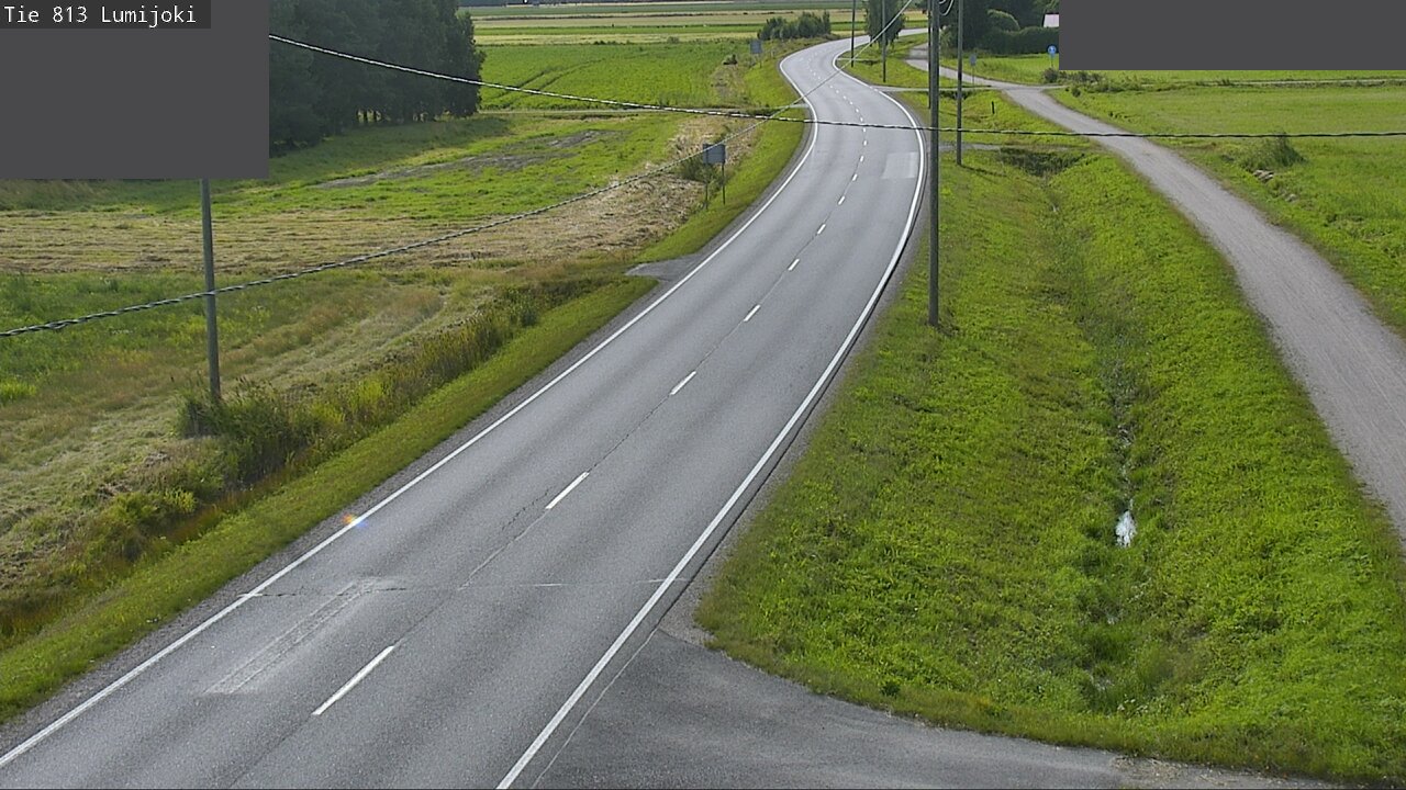 Weather Camera Image Road 813 Lumijoki, Lumijoki, Pohjois-Pohjanmaa