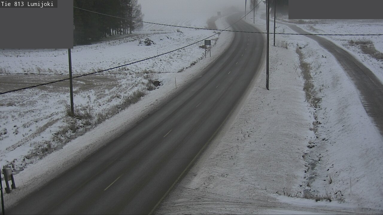Weather Camera Image Väg 813 Lumijoki, Lumijoki, Pohjois-Pohjanmaa