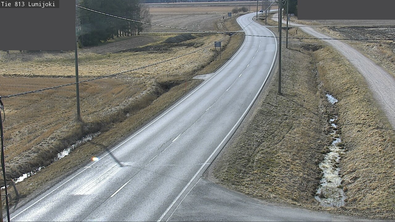 Weather Camera Image Road 813 Lumijoki, Lumijoki, Pohjois-Pohjanmaa