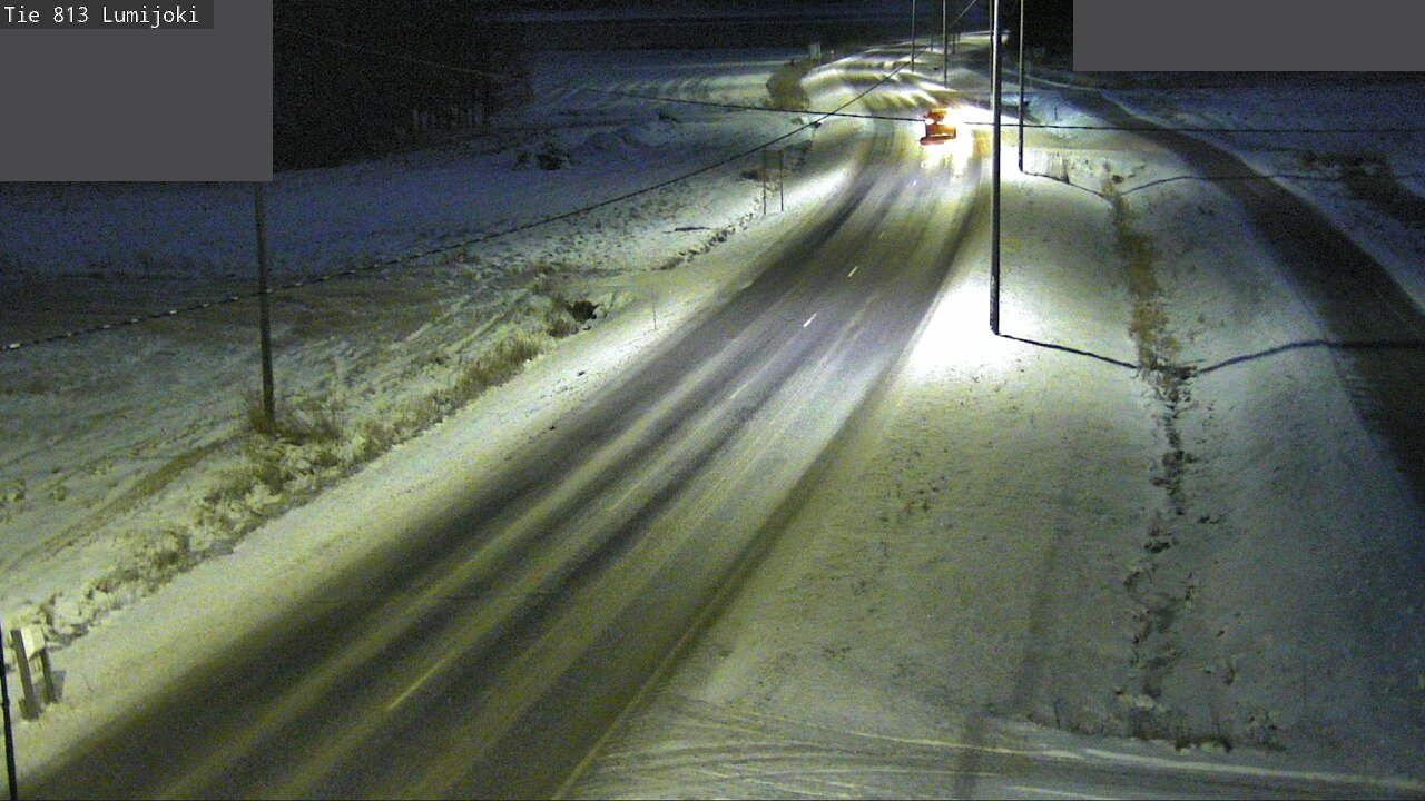 Weather Camera Image Väg 813 Lumijoki, Lumijoki, Pohjois-Pohjanmaa
