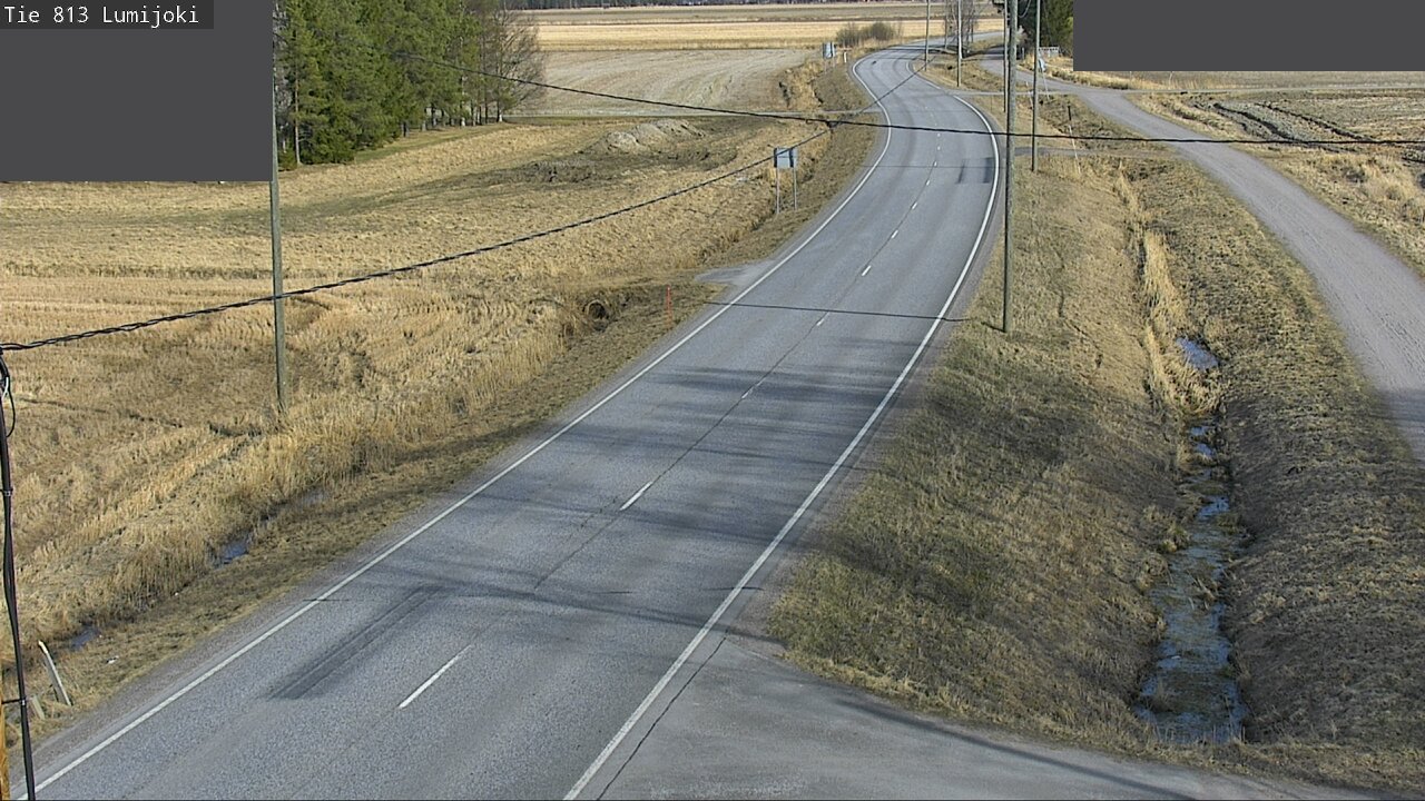 Weather Camera Image Road 813 Lumijoki, Lumijoki, Pohjois-Pohjanmaa