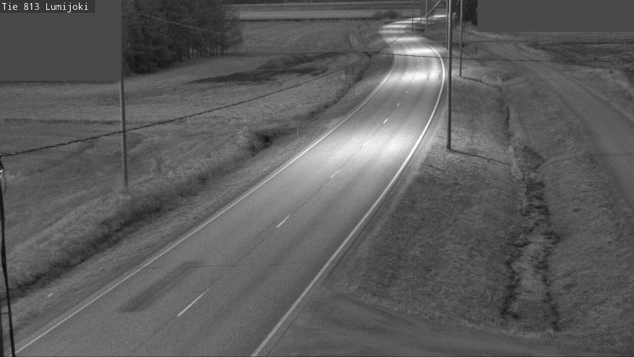 Weather Camera Image Väg 813 Lumijoki, Lumijoki, Pohjois-Pohjanmaa