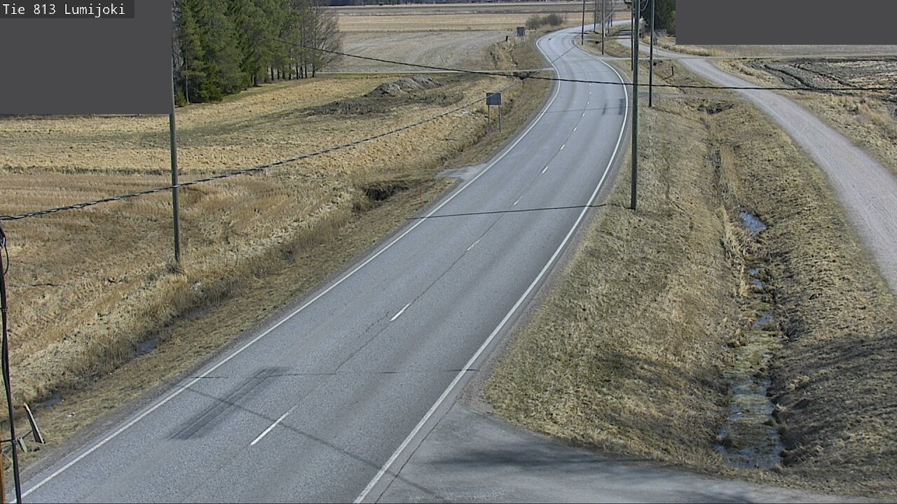 Weather Camera Image Road 813 Lumijoki, Lumijoki, Pohjois-Pohjanmaa