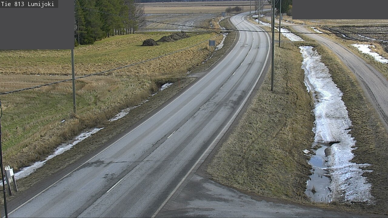 Weather Camera Image Väg 813 Lumijoki, Lumijoki, Pohjois-Pohjanmaa