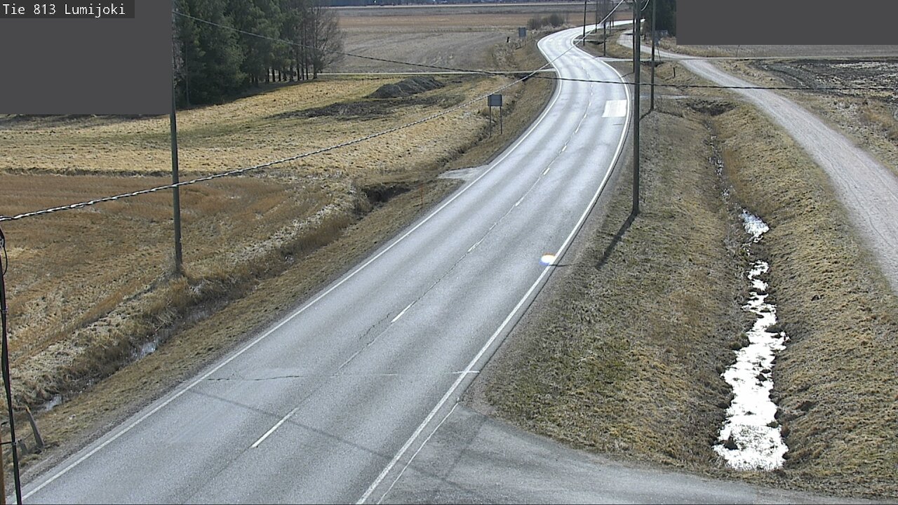Weather Camera Image Road 813 Lumijoki, Lumijoki, Pohjois-Pohjanmaa