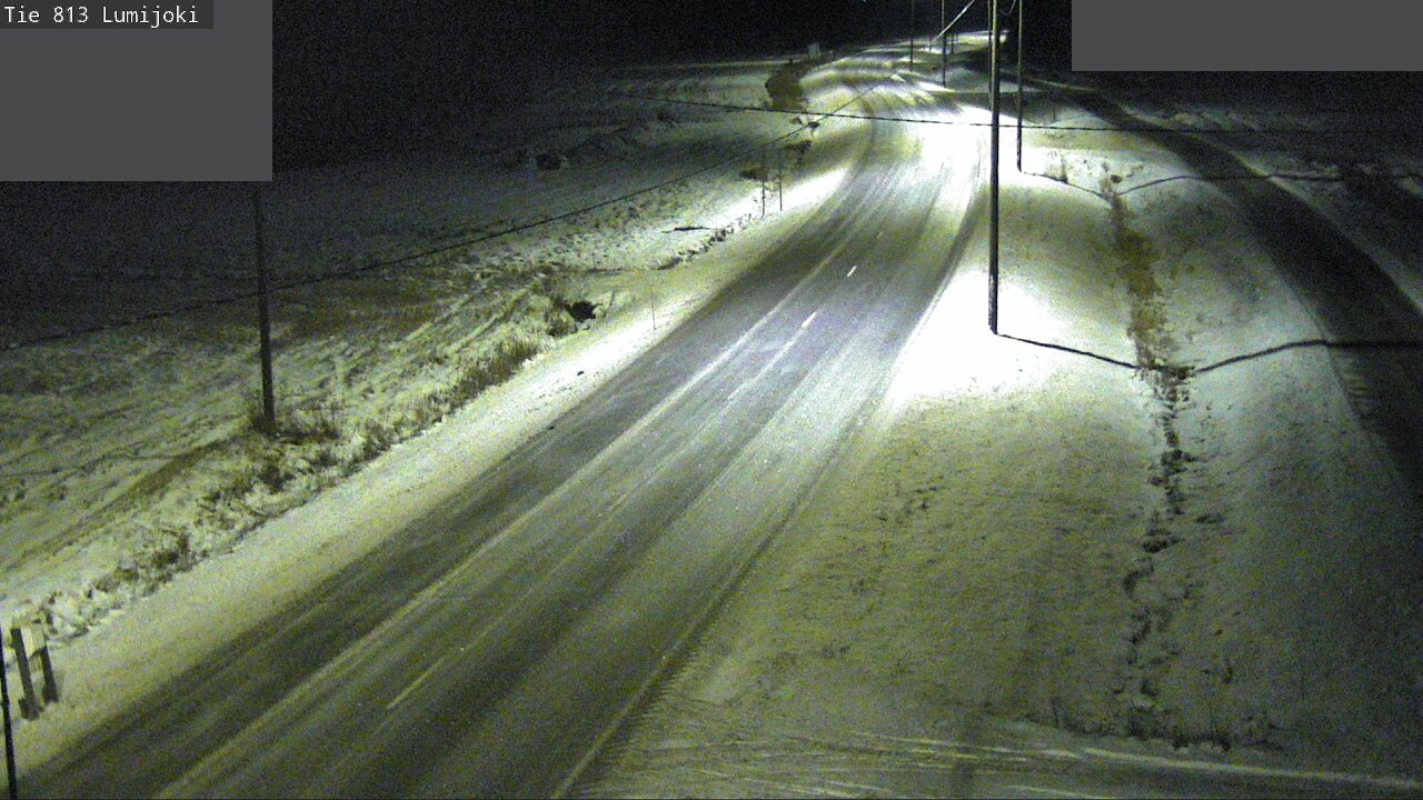 Weather Camera Image Väg 813 Lumijoki, Lumijoki, Pohjois-Pohjanmaa