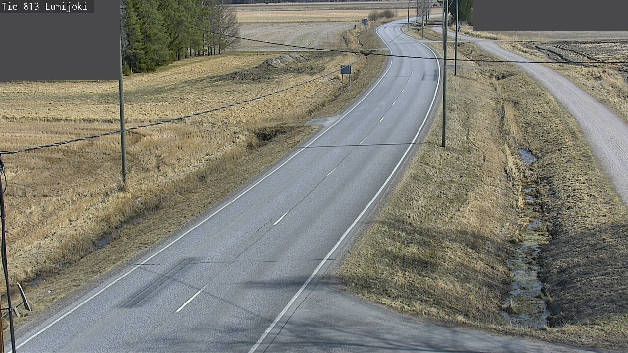 Weather Camera Image Road 813 Lumijoki, Lumijoki, Pohjois-Pohjanmaa