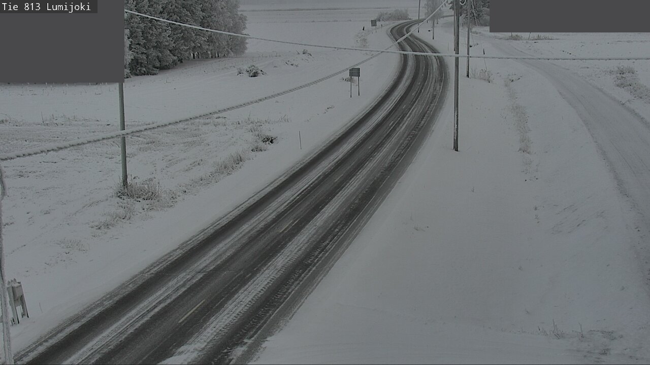 Weather Camera Image Road 813 Lumijoki, Lumijoki, Pohjois-Pohjanmaa