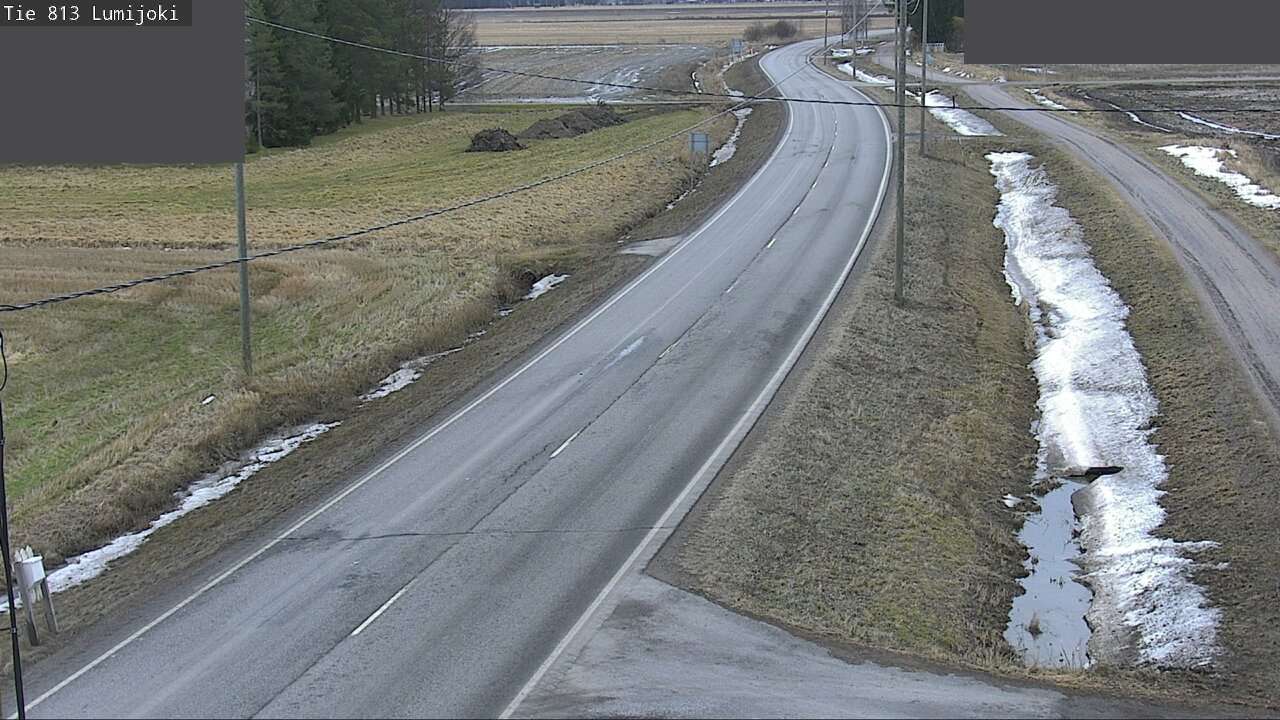 Weather Camera Image Road 813 Lumijoki, Lumijoki, Pohjois-Pohjanmaa
