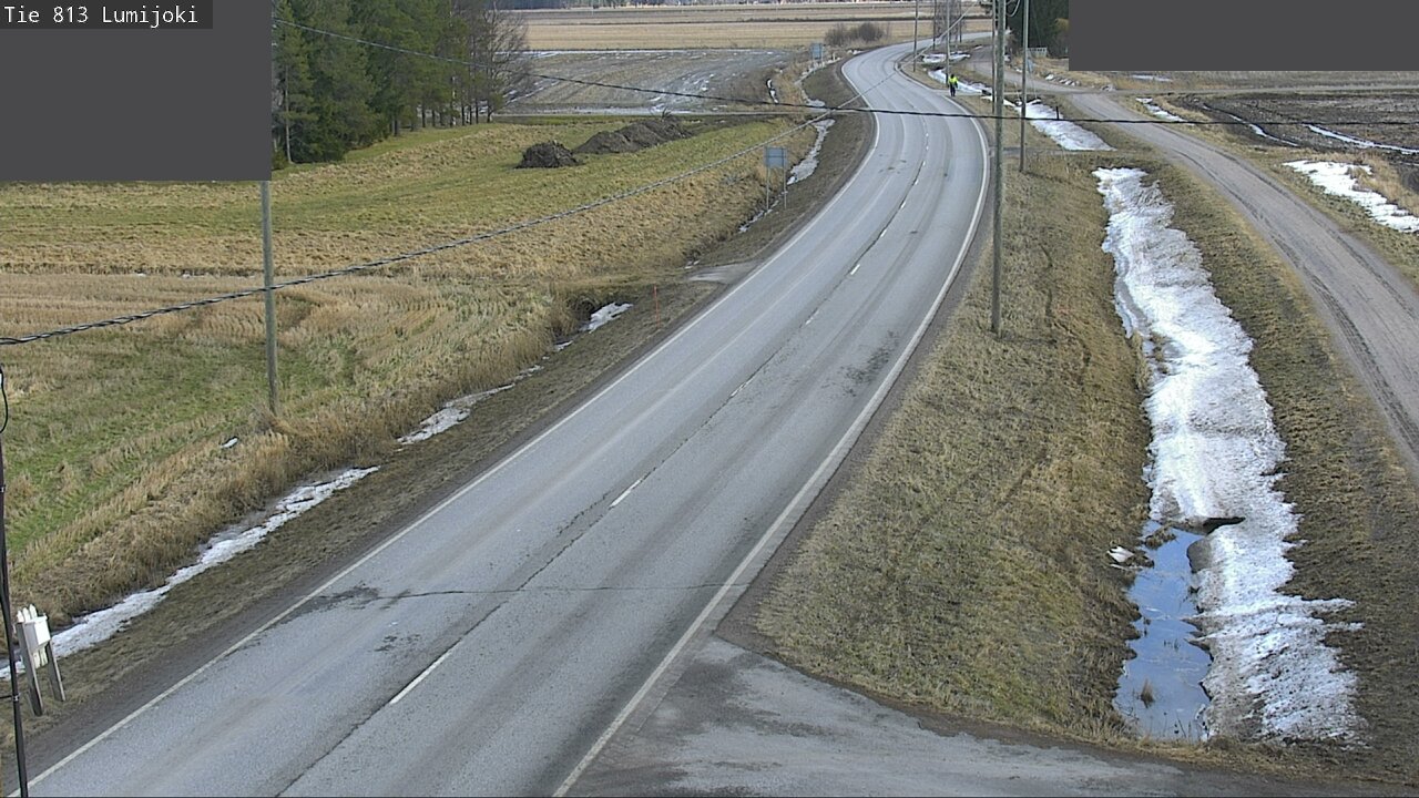 Weather Camera Image Road 813 Lumijoki, Lumijoki, Pohjois-Pohjanmaa