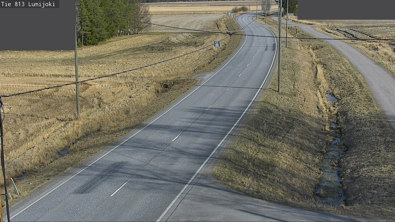 Weather Camera Image Road 813 Lumijoki, Lumijoki, Pohjois-Pohjanmaa