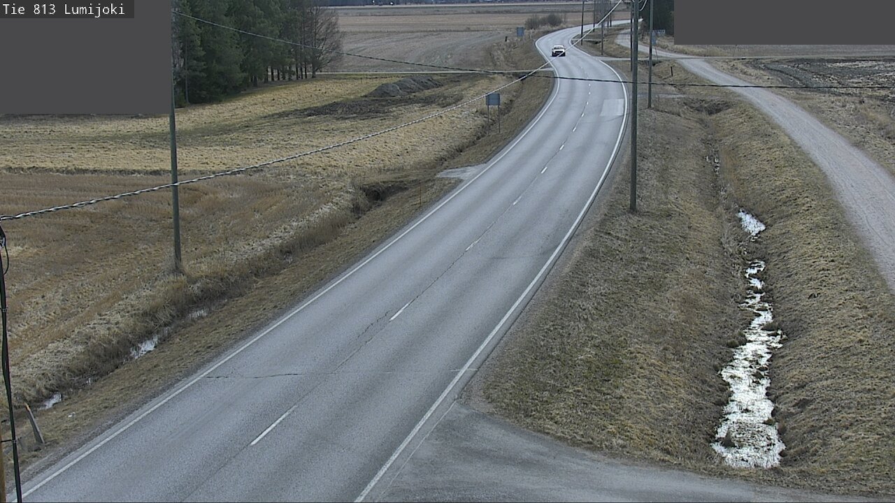 Weather Camera Image Road 813 Lumijoki, Lumijoki, Pohjois-Pohjanmaa