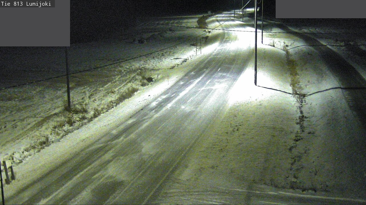 Weather Camera Image Väg 813 Lumijoki, Lumijoki, Pohjois-Pohjanmaa