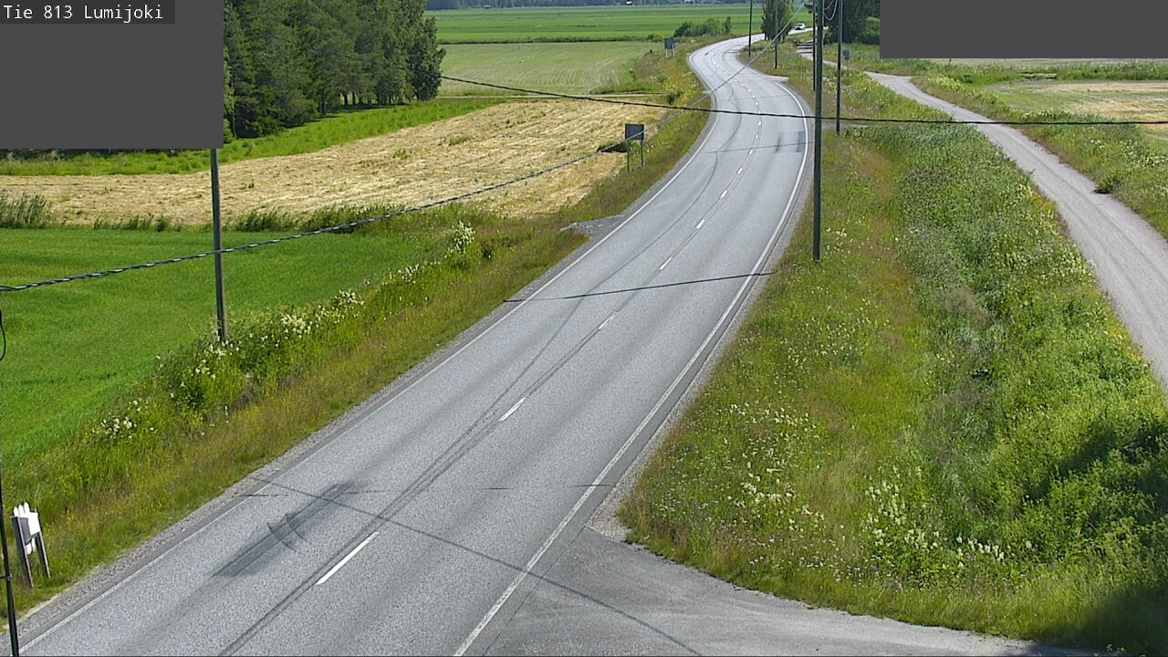 Weather Camera Image Väg 813 Lumijoki, Lumijoki, Pohjois-Pohjanmaa