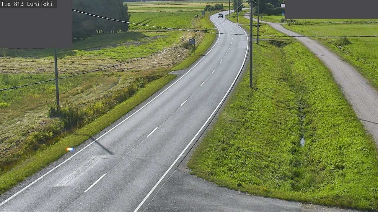Weather Camera Image Road 813 Lumijoki, Lumijoki, Pohjois-Pohjanmaa