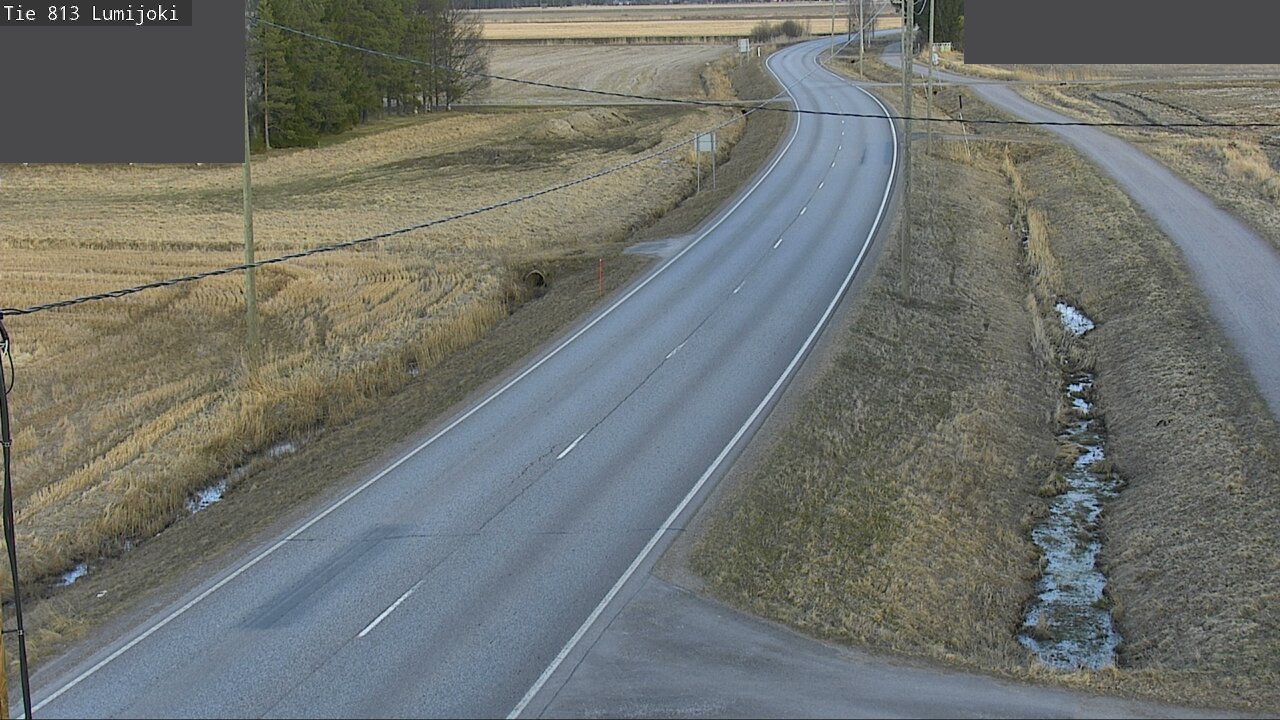 Weather Camera Image Road 813 Lumijoki, Lumijoki, Pohjois-Pohjanmaa