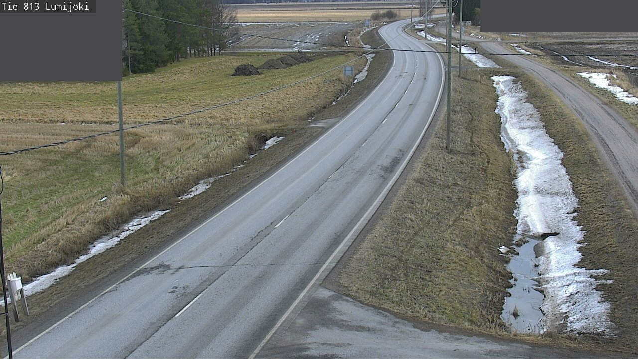 Weather Camera Image Road 813 Lumijoki, Lumijoki, Pohjois-Pohjanmaa