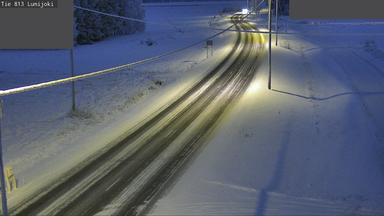 Weather Camera Image Road 813 Lumijoki, Lumijoki, Pohjois-Pohjanmaa