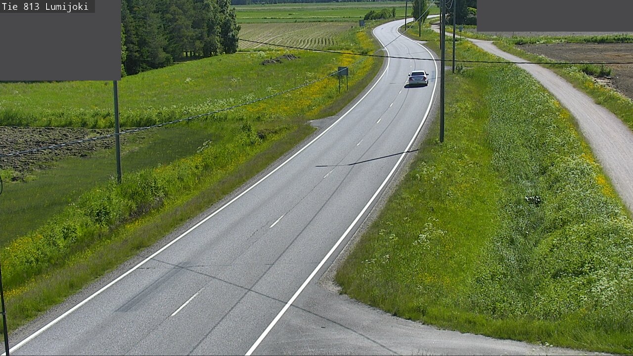Weather Camera Image Väg 813 Lumijoki, Lumijoki, Pohjois-Pohjanmaa